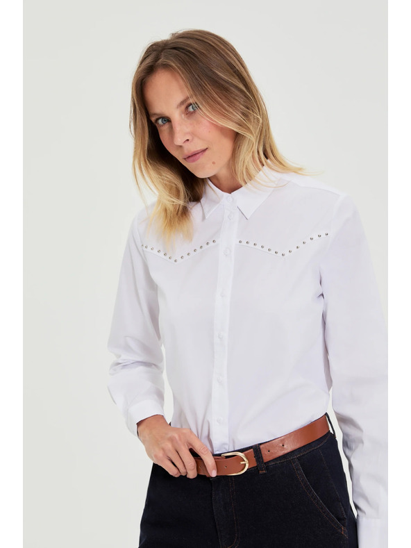 Moodo Gladka bela srajca Moodo