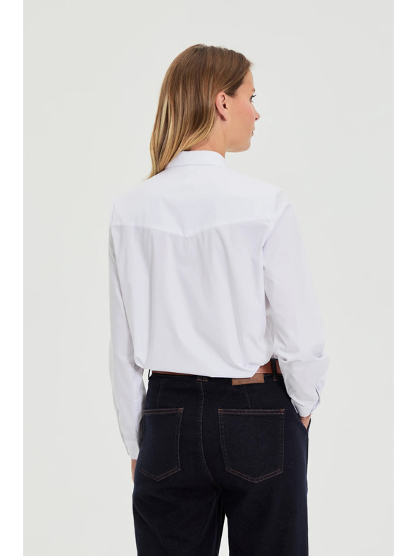 Moodo Gladka bela srajca Moodo