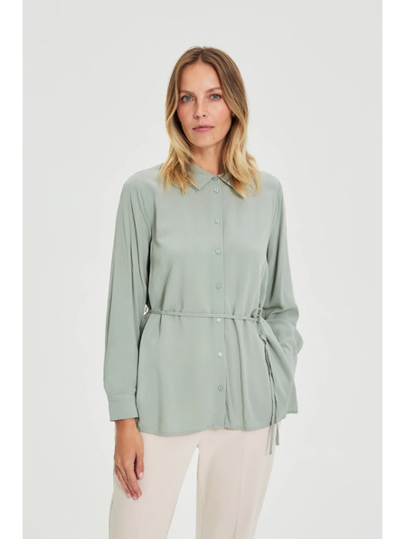 Moodo Olivna srajca Moodo z vezavo