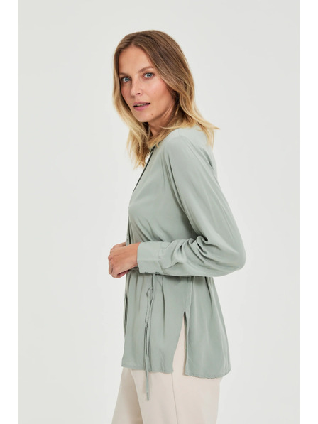 Moodo Olivna srajca Moodo z vezavo