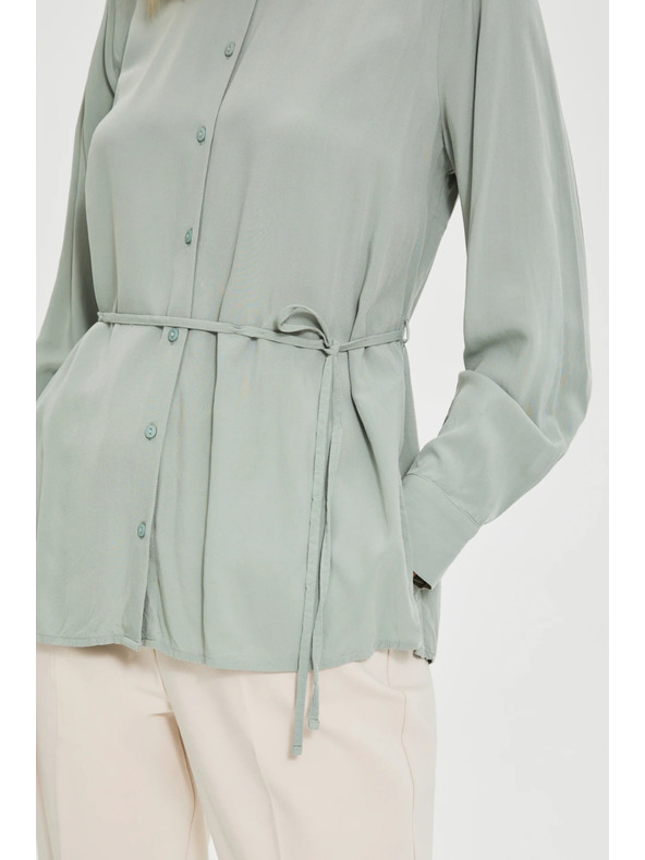 Moodo Olivna srajca Moodo z vezavo