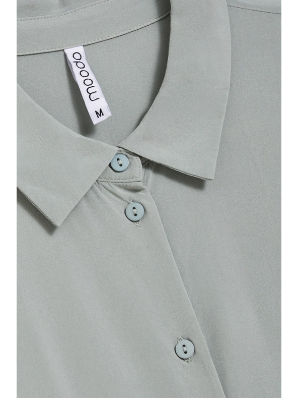 Moodo Olivna srajca Moodo z vezavo