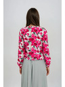 Moodo Vzorčasta fuksijasta srajca Moodo