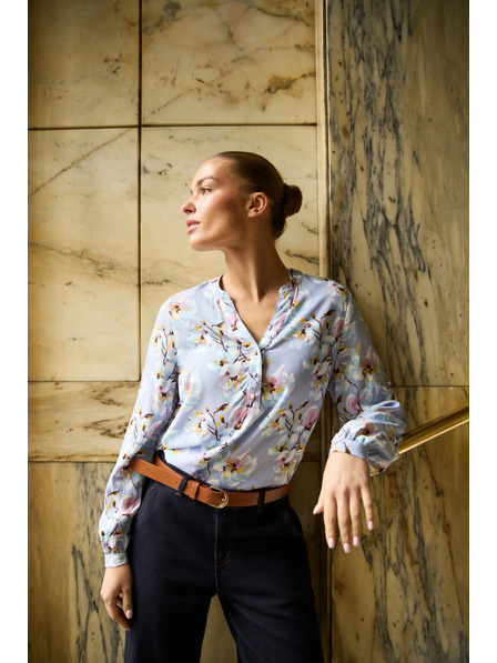 Moodo Svetlo modra viskozna srajca Moodo