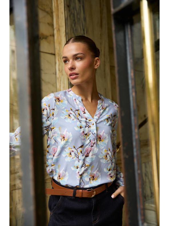 Moodo Svetlo modra viskozna srajca Moodo