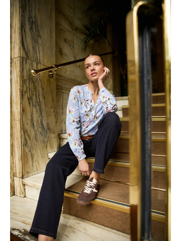 Moodo Svetlo modra viskozna srajca Moodo