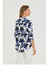 Moodo Bela cvetlična srajca Moodo