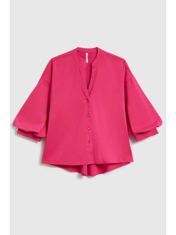 Moodo Fuksijasta srajca z nabranimi rokavi Moodo