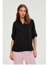 Moodo Črna viskozna srajca Moodo