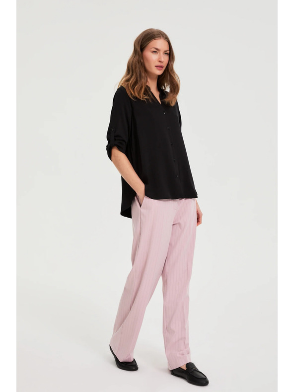 Moodo Črna viskozna srajca Moodo