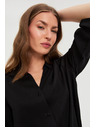 Moodo Črna viskozna srajca Moodo