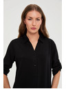 Moodo Črna viskozna srajca Moodo