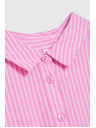 Moodo Rožnata črtasta srajca Moodo