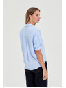 Moodo Svetlo modra črtasta srajca Moodo