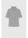 Moodo Majica z ovratnikom v črtah Moodo