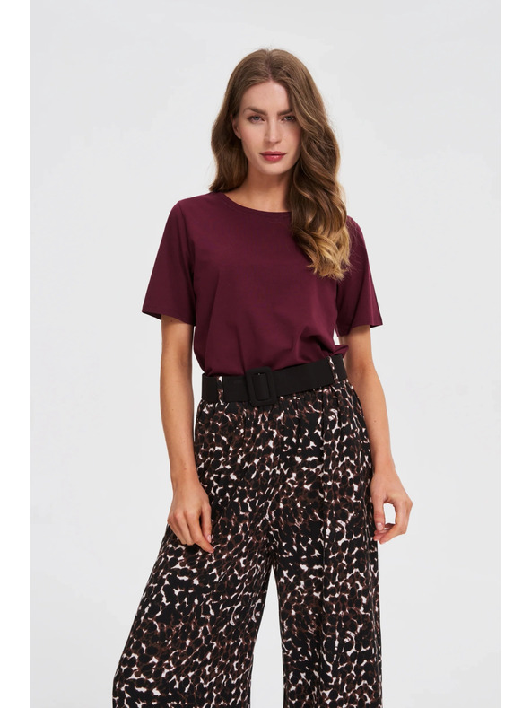 Moodo Gladka vinsko rdeča majica Moodo