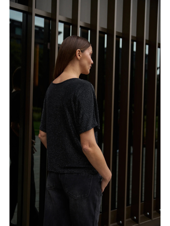 Moodo Bluza za nošenje na dva načina črne barve Moodo