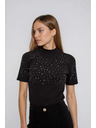 Moodo Črna majica s kratkimi rokavi Moodo