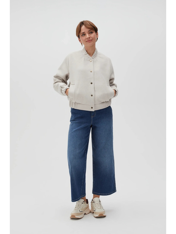 Moodo Bež bomber jakna za ženske Moodo