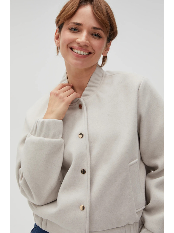 Moodo Bež bomber jakna za ženske Moodo