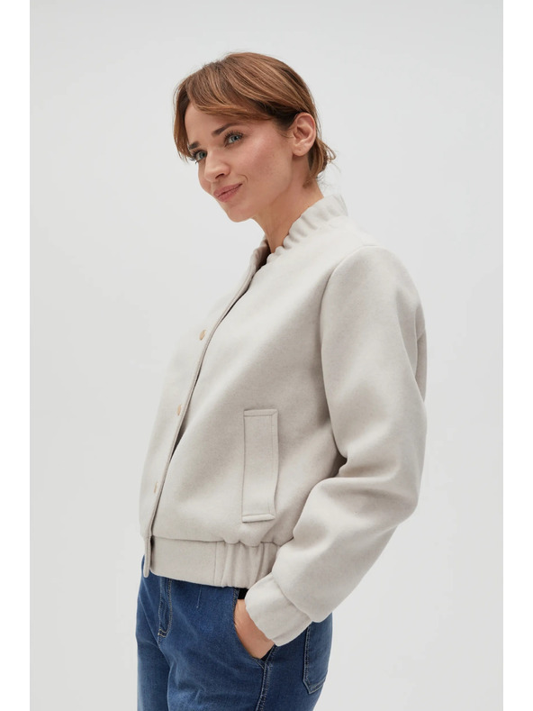 Moodo Bež bomber jakna za ženske Moodo