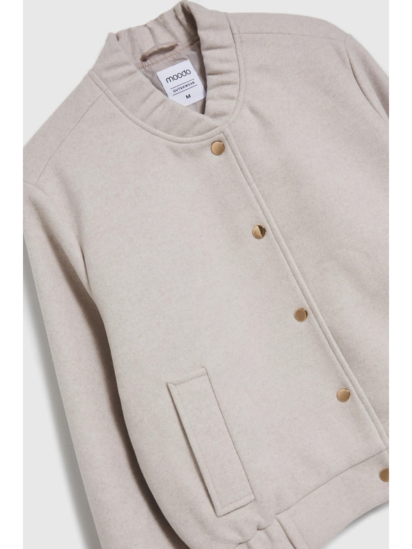 Moodo Bež bomber jakna za ženske Moodo