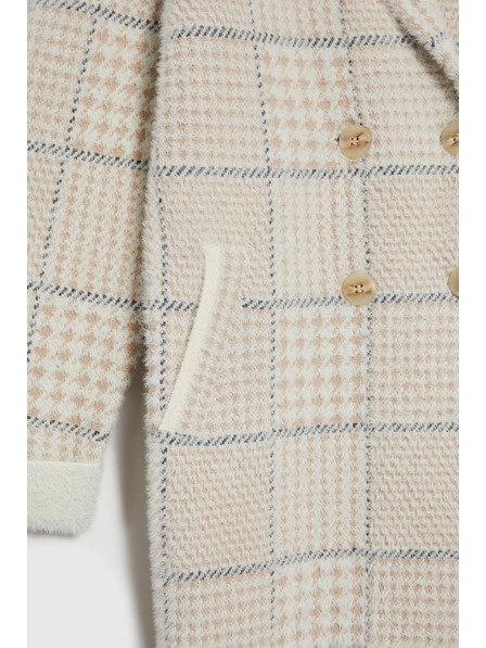 Moodo Karirast bež plašč Moodo