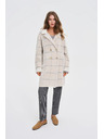 Moodo Karirast bež plašč Moodo
