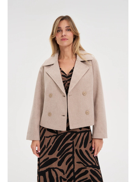 Moodo Kratek bež plašč Moodo