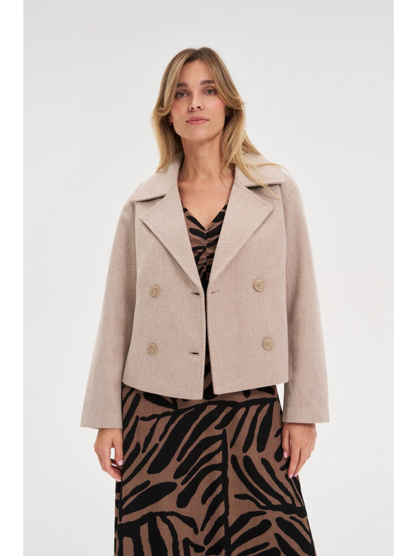 Moodo Kratek bež plašč Moodo