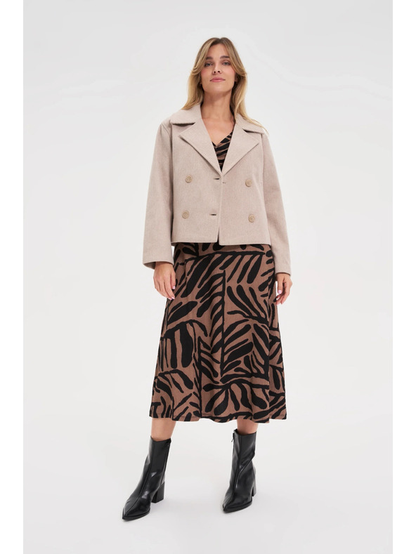 Moodo Kratek bež plašč Moodo