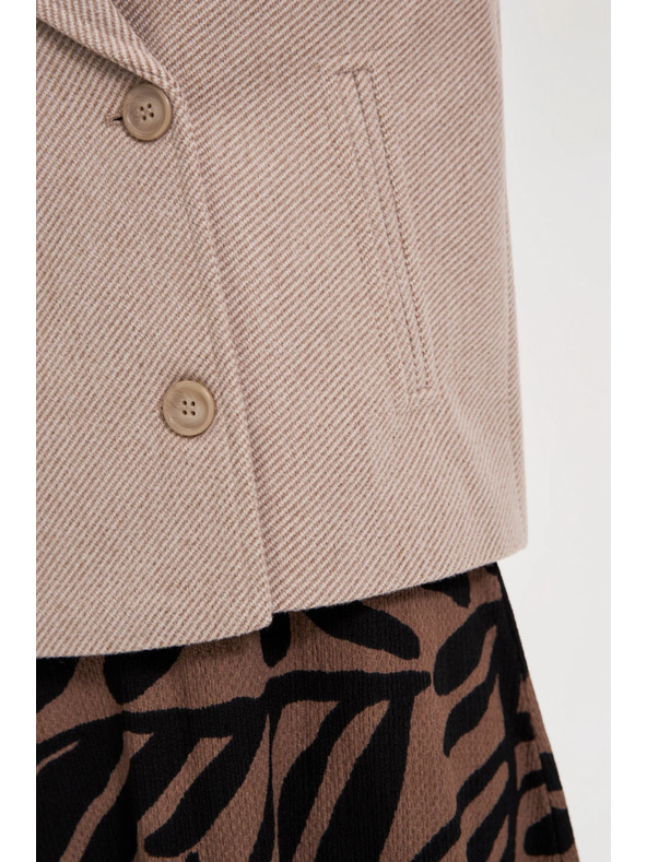 Moodo Kratek bež plašč Moodo