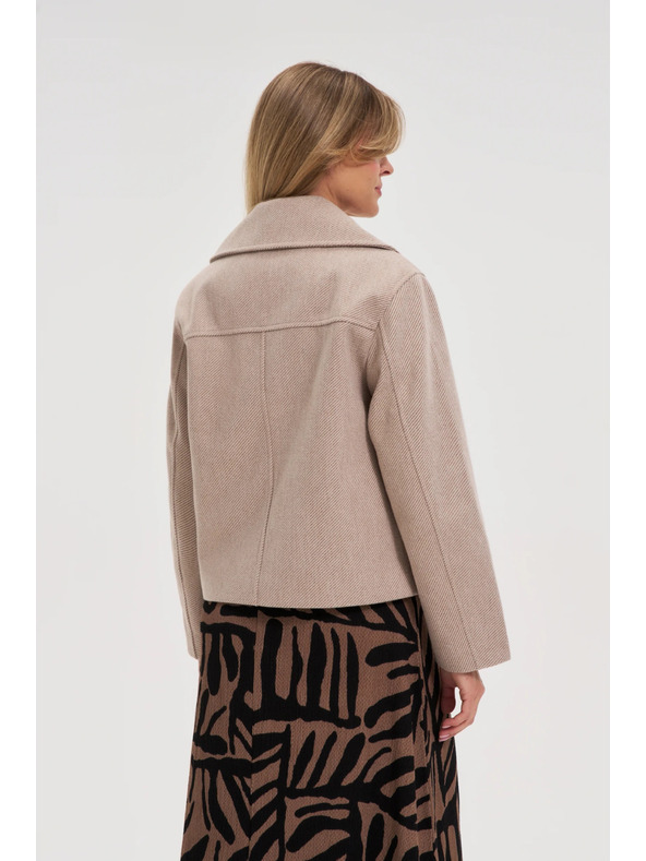 Moodo Kratek bež plašč Moodo