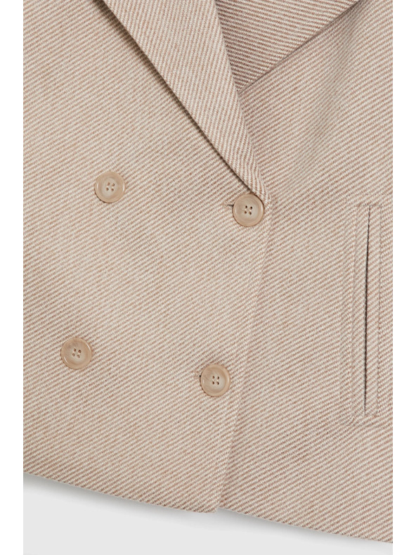 Moodo Kratek bež plašč Moodo