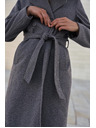 Moodo Siv plašč z pasom Moodo