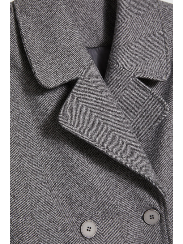 Moodo Siv plašč z pasom Moodo