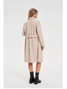 Moodo Plašč z pasom bež barve Moodo