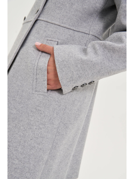 Moodo Kratek siv plašč Moodo