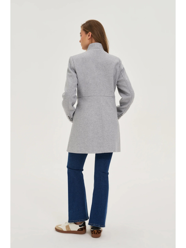 Moodo Kratek siv plašč Moodo