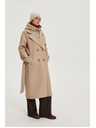 Moodo Dolg bež plašč s kapuco Moodo