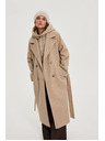 Moodo Dolg bež plašč s kapuco Moodo