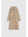 Moodo Dolg bež plašč s kapuco Moodo