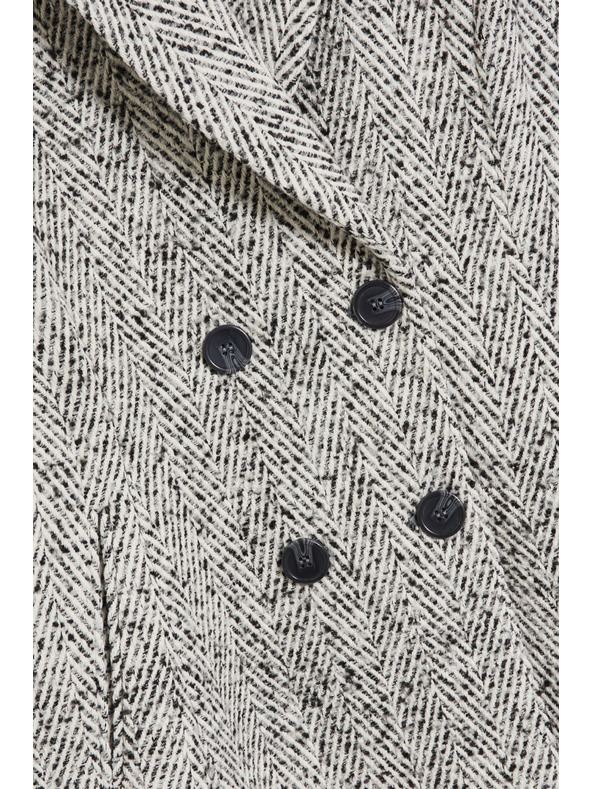 Moodo Plašč ribja kost siv Moodo