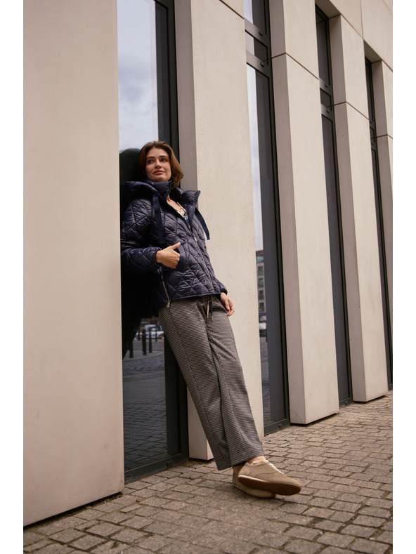 Moodo Prešita temno modra jakna Moodo