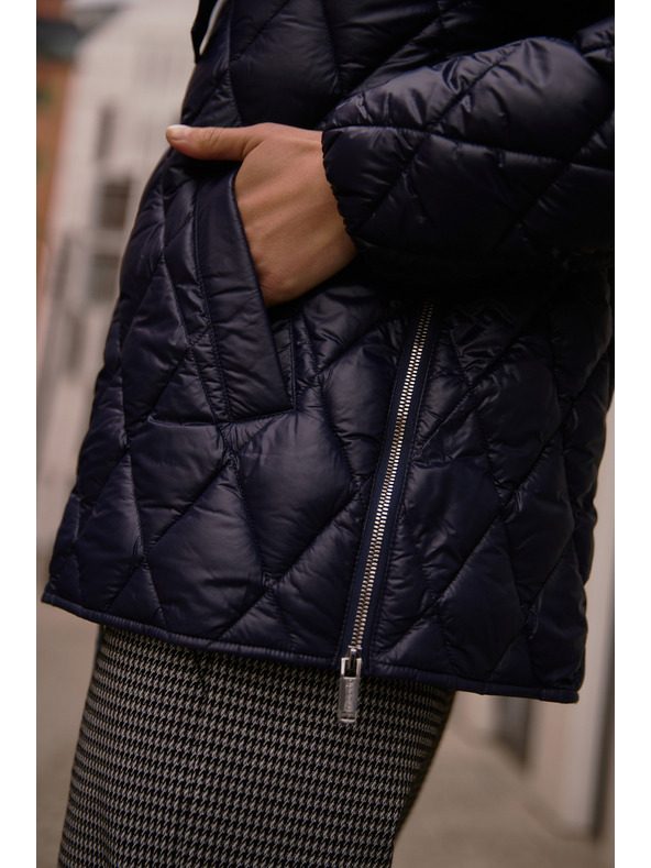 Moodo Prešita temno modra jakna Moodo