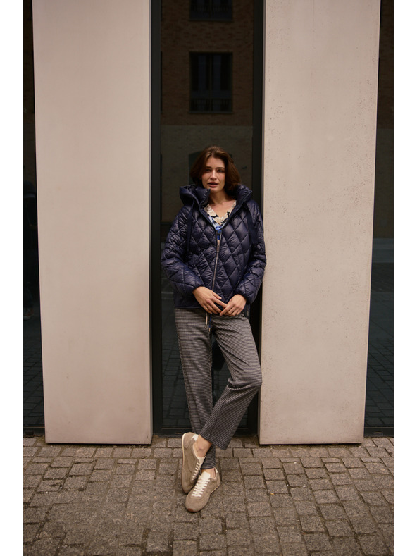 Moodo Prešita temno modra jakna Moodo