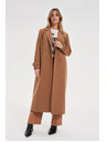 Moodo Dolg rjav plašč Moodo