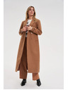 Moodo Dolg rjav plašč Moodo