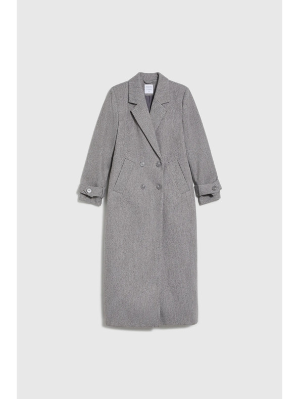 Moodo Dolg siv plašč Moodo