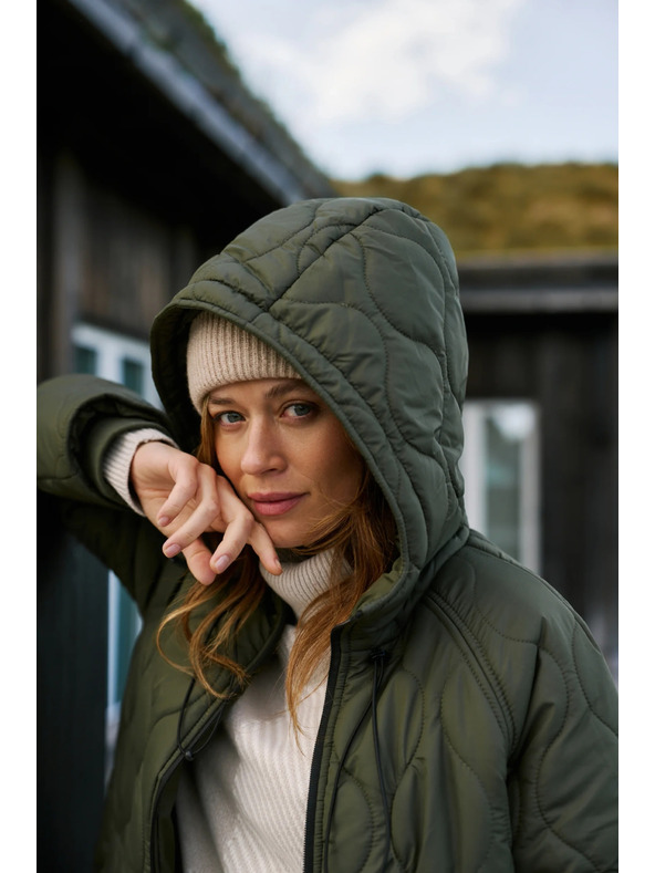 Moodo Prešita zelena jakna Moodo